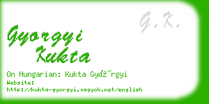 gyorgyi kukta business card